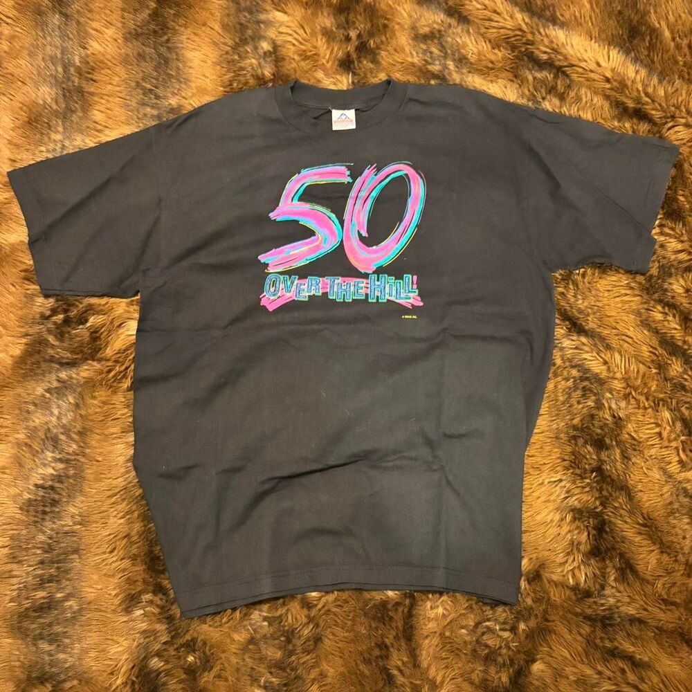 Aaa Men's Black and Navy T-shirt